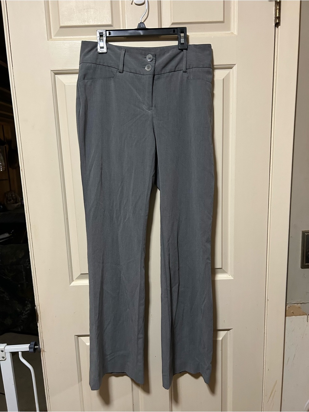 Alfani Straight Leg Dress Pants in Gray